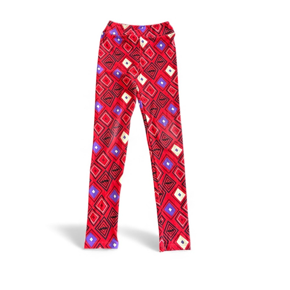Youth Girls LuLaRoe Leggings Geometric Halloween size L/XL